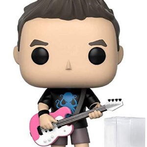 Funko Pop! Rocks: Blink 182 - boneco de vinil Mark Hoppus (incluído com capa protetora de caixa pop) (Discos de Vinil)