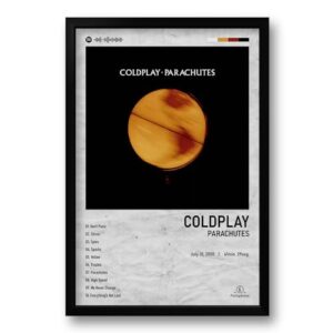Genérico - Quadro Álbum Spotify Parachutes - Coldplay - 40x60cm (Discos de Vinil)