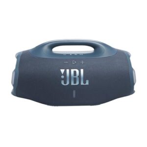 JBL Boombox 4, Altifalante Bluetooth portátil, som JBL Pro, AI Sound Boost, resistente à água/pó IP68, autonomia de 34 h, Life, Auracast, 2 configurações de reforço de graves, azul (Equipamentos)