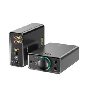FiiO Amplificador de fone de ouvido K7 HiFi DAC completo balanceado AK4493S*2, XMOS XU208 PCM384kHz DSD256, entradas USB/ótica/coaxial/RCA, saída de 6,35 mm/4,4 mm (titânio) (Equipamentos)