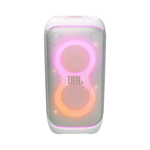 JBL, Caixa de Som, PartyBox Stage 320, Bluetooth, Portátil, Show de Luzes, À Prova de Respingos, 240W RMS - Branca (Equipamentos)