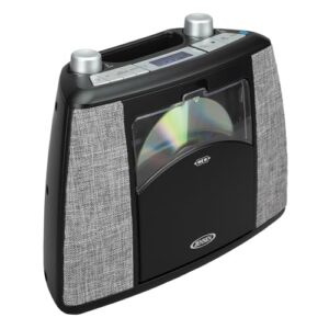 Jensen CD-565-BK Sistema de música portátil Bluetooth CD com rádio FM, CD-565 (preto) (Equipamentos)