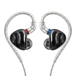 FiiO Fones de ouvido FH3 HiFi 3 drivers (1 dinâmico + 2 Knowles BA), fones de ouvido intra-auriculares de alta resolução, som de graves, alta fidelidade para smartphone/PC/tablet (Equipamentos)