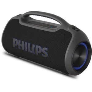 PHILIPS, Boombeat, Caixa de Som Bluetooth Boombox, TAX400B/00, USB, Auxiliar, TWS, USB Powerbank, Entrada para Microfone, Resistente a Água e Poeira, com Alça para Transporte (Equipamentos)
