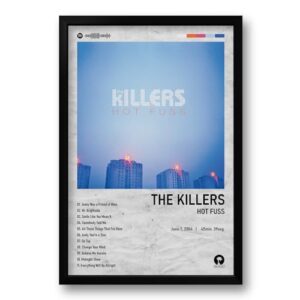 Genérico - Quadro emoldurado - Poster - 40 x 60 cm - The Killers - Hot Fuss (Discos de Vinil)