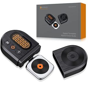 Neoteck Medidor de escala de força Stylus para toca-discos digital atualizado 0,01 g/5,00 g com retroiluminação LCD laranja e peso de 5 g para cartucho Tonearm Phono (Equipamentos)