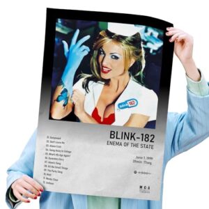 Poster Autoadesivo 40x60cm Álbum Enema of the State, Punk Rock, Pop Punk, Alternative Rock, Skate (Discos de Vinil)