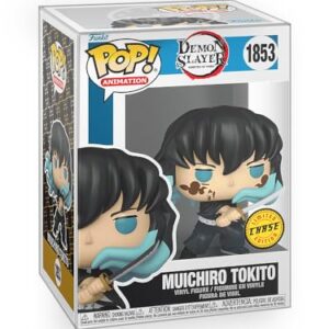Funko Pop! Animação: Demon Slayer - Muichiro Tokito with Marks (Variante Chase) Boneco de vinil colecionáveis com protetor de caixa (Discos de Vinil)