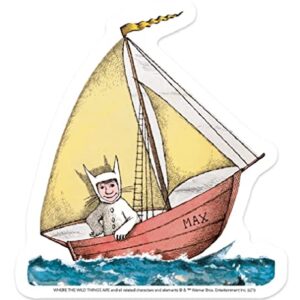 Paper House Productions Adesivo de vinil recortado Where The Wild Things are Sailboat 8 cm (Discos de Vinil)