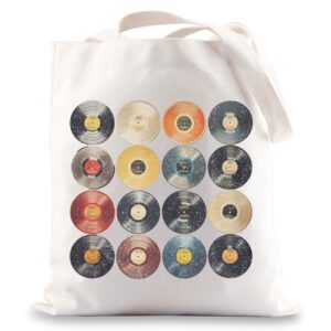 JNIAP Sacola de vinil para colecionadores de vinil, presentes para amantes de discos, colecionadores, sacola de compras, Vinil Tb, Large (Discos de Vinil)