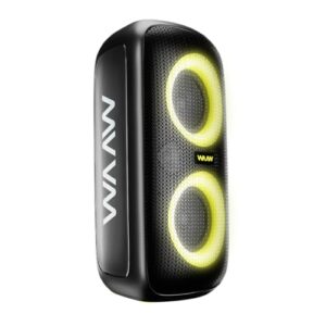 WAAW by ALOK Caixa de Som INFINITE 100 Bluetooth, Tipo Torre, Até 14h de Autonomia, 4 Alto-Falantes, TWS, 100W RMS (Equipamentos)