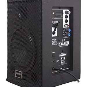 Caixa de Som Acústica Saga 8 Ativa Bluetooth FM Igreja Bar (Equipamentos)