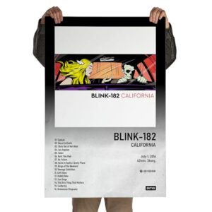 Poster Autoadesivo 60x90cm Álbum California Punk Rock, Pop Punk, Alternative Rock, Skate (Discos de Vinil)