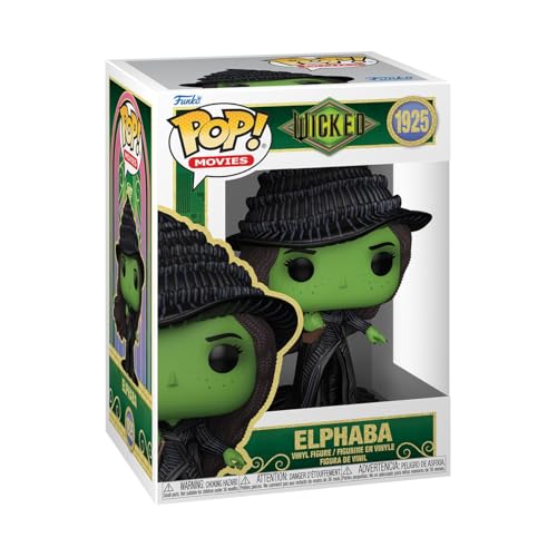 Funko Pop! Filmes: Wicked: For Good - Elphaba - Figura de vinil colecionável - ideia de presente - Mercadoria oficial - Brinquedos para crianças e adultos - Filmes Fans (Discos de Vinil)