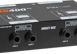 HAYONIK, Direct Box Duplo Estéreo DB400Duo Preto (Equipamentos)