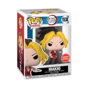 Funko Boneco Pop de vinil Makio com Kunai exclusivo Demon Slayer 1538 (Discos de Vinil)