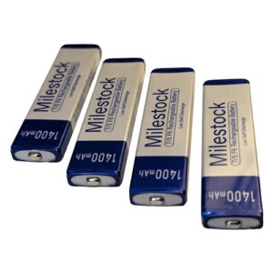 Milestock Bateria Gumstick 4 Peças Compatível Com Panasonic Sony Jvc Sharp Aiwa Cd Player Portátil Minidisc, Hhf-Az09-4-Pcs (Equipamentos)