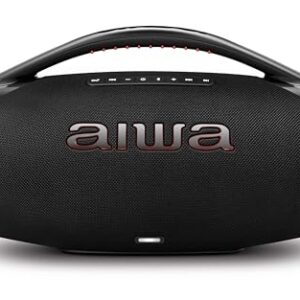 Caixa de Som Boombox Plus AIWA BBS-01-B 200W Bluetooth 5.3-200W RMS - 30 Horas de Bateria - Resistente à Poeira e Água - Preto (Equipamentos)