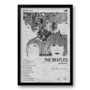Quadro Álbum Revolver - The Beatles - 40x60cm (Discos de Vinil)