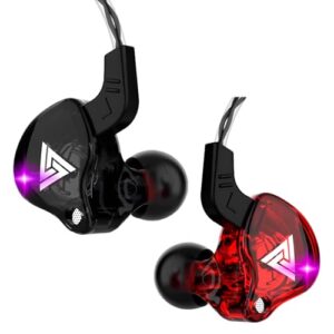 Fone de Ouvido QKZ AK6 Intra-Auricular, Driver Dinâmico de 10mm, Graves Potentes e Cabo Fixo – Perfeito para Músicos e Gamers AlverSun (PRETO) (Equipamentos)