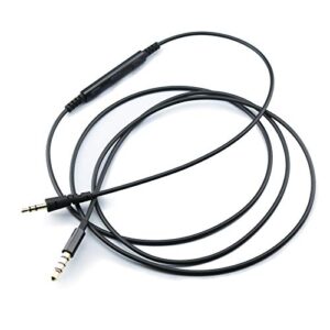NEOMUSICIA Cabo de substituição para Bowers & Wilkins P5 S2 / Sem fio/fone de ouvido recertificado, controle de volume remoto e cabo de microfone compatível somente iPhone iPod iPad iOS (Equipamentos)