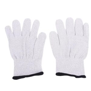 aqxreight Luvas Condutoras Com Fibra de Prata, Luvas de Controle Estático de Nylon 280D para Trompetistas, Montagem Eletrônica, Reparo de Computador, Manuseio de Placa de Circuito, Design Unissex (Equipamentos)