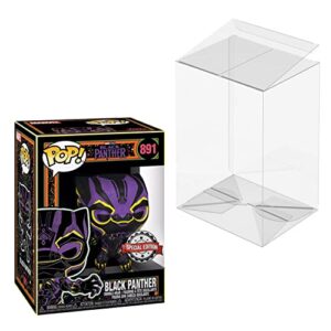 Funko Boneco colecionável Pop! Marvel: Pantera Negra #891 (Luz Negra) Edição Especial Exclusiva de Vinil (Discos de Vinil)
