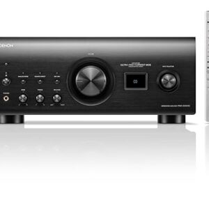 Denon Amplificador integrado PMA-3000NE (80 W x 2 canais), amplificador estéreo versátil com processamento Ultra AL32 de 7ª geração, pré-amplificador fono MM/MC, modo analógico puro, entradas ópticas (Equipamentos)