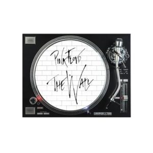 Pink Floyd – The Wall – Tapete deslizante gráfico para toca-discos de vinil de 29,8 cm – Melhora o suporte de som – Tapete para toca-discos de 1/20.3 cm de espessura (Discos de Vinil)
