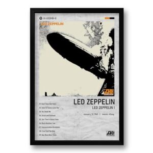 Quadro Álbum Spotify Led Zeppelin - 40x60cm (Discos de Vinil)