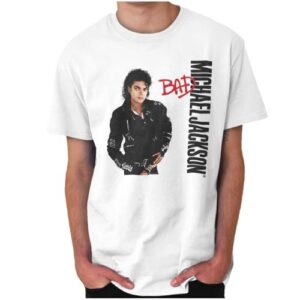 Michael Jackson Bad Album Cover Graphic Camiseta masculina ou feminina (CDs)