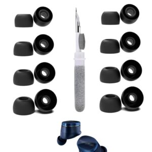 Vykyntow 8 Pares de Ponteiras Auriculares de Substituição Compatíveis com Bowers & Wilkins Pi8, com Kit de Limpeza 3 Em 1, Ponteiras de Silicone (Xs/S/M/L) (Equipamentos)
