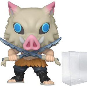 POP Anime - Boneco de vinil Inosuke Hashibira Funko (incluído com caixa protetora compatível), multicolorido, 9,5 cm (Discos de Vinil)