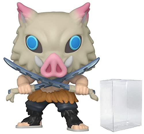POP Anime - Boneco de vinil Inosuke Hashibira Funko (incluído com caixa protetora compatível), multicolorido, 9,5 cm (Discos de Vinil)