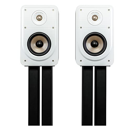 Polk Signature Elite ES15 Bookshelf Speaker - Hi-Res Audio Certified, Dolby Atmos & DTS:X Compatible, 1" Tweeter & 5.25" Woofer, Power Port Technology for Effortless Bass (Pair, Elegant White-Washed) (Equipamentos)