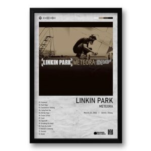 Quadro Álbum Spotify Meteora - Linkin Park - 40x60cm (Discos de Vinil)