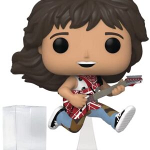 POP Rocks: Eddie [Van] Halen with Guitar Funko Vinyl Figure (Bundled with Compatible Box Protector Case) (Discos de Vinil)