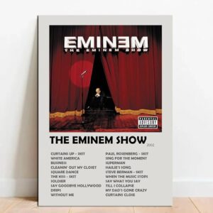 Quadro Placa Decorativa Eminem The Eminem Show em MDF (Discos de Vinil)