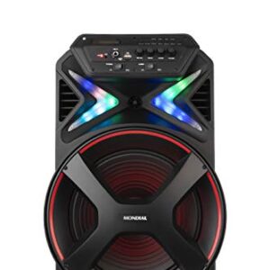 MONDIAL Caixa Amplificada Connect Lights, Preto/Vermelho, 400W RMS, Bivolt - CM-400 (Equipamentos)