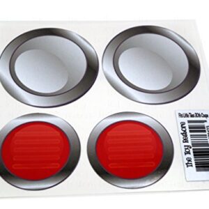 The Toy Restore New Replacement Decals Fits Little Tikes 30th Anniversary Cozy Coupe Smooth Headlights & Tail Lights (Discos de Vinil)
