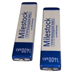 Milestock Bateria Gumstick 2 Peças Compatível Com Panasonic Sony Jvc Sharp Aiwa Cd Player Portátil Minidisc, Hhf-Az09-2-Pcs (Equipamentos)