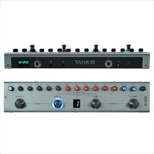 Cuvave cube baby efetor de baixo/bass,pedal de multiefeito M-VAVE Tank-B recarregável 36 predefinições 9 slots de pré-amplificador 8 slots de gabinete IR 3 efeitos de modulação/atraso/reverberação (CDs)