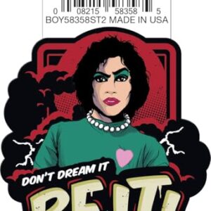 Ata-Boy Adesivo de vinil Rocky Horror Show Frankenfurter Be it Die Cut 7,6 cm (Discos de Vinil)