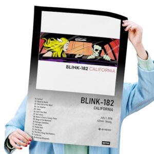 Poster Autoadesivo 40x60cm Álbum California, Punk Rock, Pop Punk, Alternative Rock, Skate (Discos de Vinil)