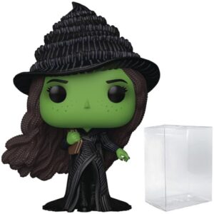 POP Movies: for Good Pt. 2 - Elphaba Funko Vinyl Figure (Bundled with Compatible Box Protector Case), Multicolor, 3.75 inches (Discos de Vinil)