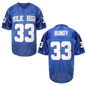 MESOSPERO Camisa de futebol masculina Al Bundy 33 Polk High, camisa esportiva azul 90S roupas hip hop P-3GG, 33 Al Blue, P (Equipamentos)