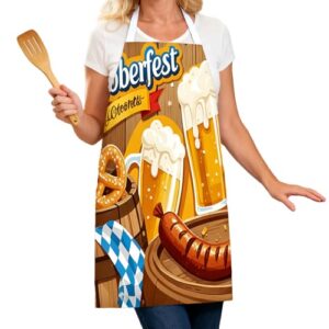 Avental alemão – Roupa estampada para festival de cerveja, fantasia alemã Oktoberfest, para festa, cozinha, celebração, feriado, aniversário, 11, Refer to description (Cervejas)