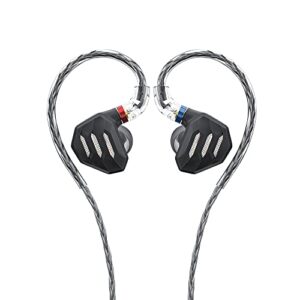 FiiO Fones de ouvido intra-auriculares FH7S de alto desempenho 1DD+4BA tecnologia híbrida IEM com plugue de 3,5/4,4 mm (Equipamentos)