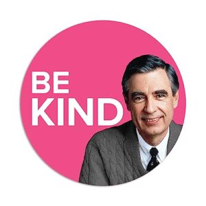 Adesivo de vinil Mister Rogers "Be Kind" (Discos de Vinil)