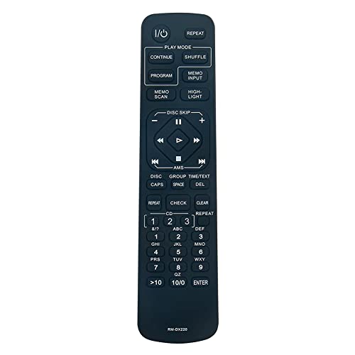 Controle remoto de substituição RM-DX220 compatível com Sony Disc Player CD Changer CDP-CX235 CDP-CX220 CDP-CX220 CDP-CX205 (Equipamentos)